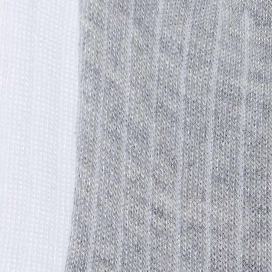Cotton Spandex No Show Socks, White, large image number null