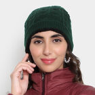 Solid Winter Cap, Dark Green, small image number null