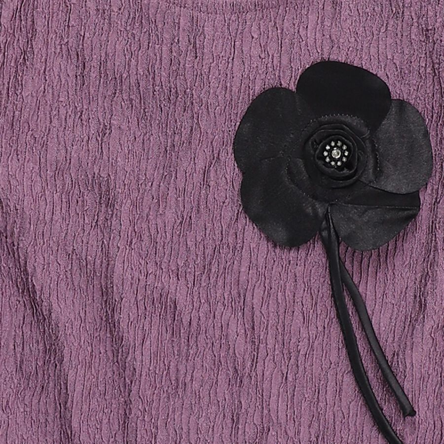 Girls' T-Shirt, बैंगनी, large image number null