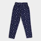 Girl's 100% Cotton Trousers, Navy Blue, small image number null