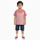 Boys' 100% Cotton Half Sleeves T-Shirt, Pink, small image number null