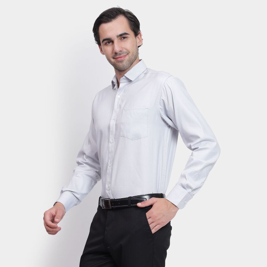 Men's Formal Shirt, हल्का ग्रे, large image number null