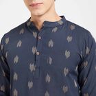 Printed Kurta, Navy Blue, small image number null