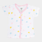 Infants Cotton Printed T-Shirt, White, small image number null