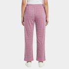 Women's Purple Regular Fit Heart Printed Pyjama, बैंगनी, small