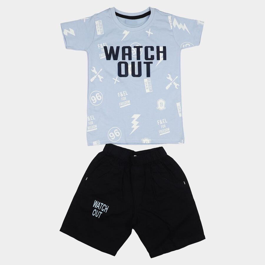Boys' Woven Baba Suit, Light Blue, large