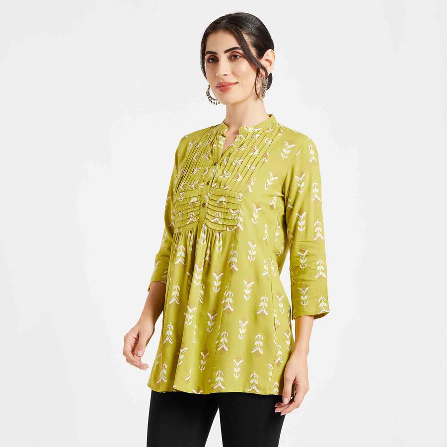 Printed Kurta, Olive, large image number null