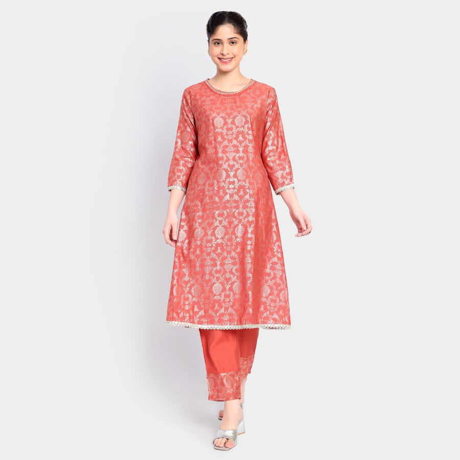 Ladies' Ethnic Set, रस्ट, large image number null