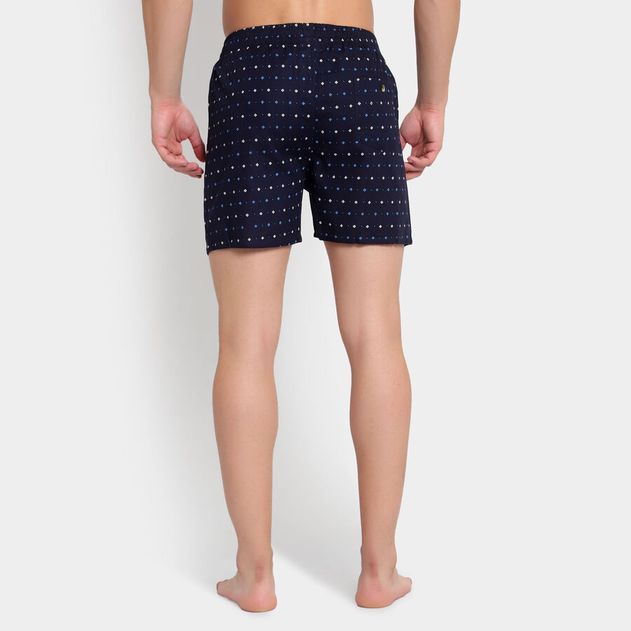 Cotton Printed Boxers, Navy Blue, large image number null