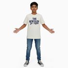 Boys' Half Sleeves T-Shirt, Off White, small image number null