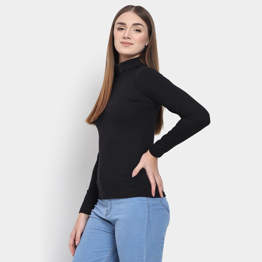 Ladies' Top , काला, large image number null