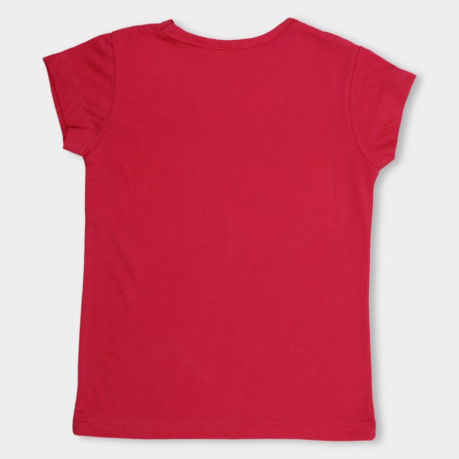 Girls' T-Shirt , रानी (फ्यूशिया), large image number null