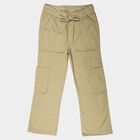 Girls Beige Cargo Fit Utility Jeans, Beige, small