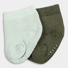 Infant's Socks (Pack of 2), Olive, small