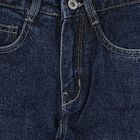 Girls' Blue Regular Fit Jeans, Dark Blue, small