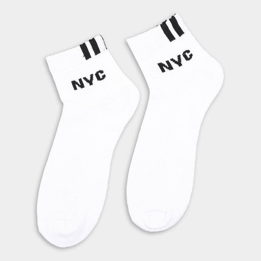 Men's Socks (Pack of 3), Melange Light Grey, large image number null