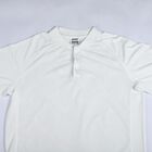Men's White Henley Neck Henley Drifit T-Shirt, Off White, small