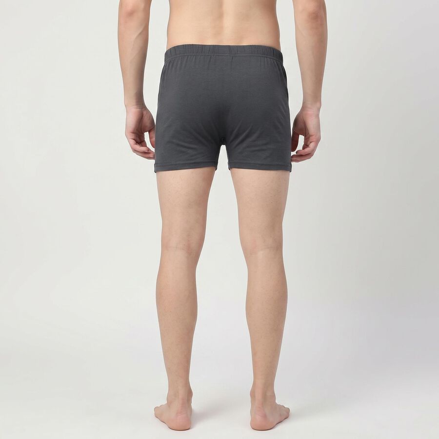 Men's Mid Blue Regular Fit Trunks, मध्यम नीला, large