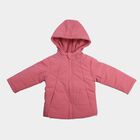 Infants Purple Hooded Puffer Jacket, बैंगनी, small