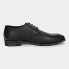 Men's Jet Black Lace-Up Formal Shoes, काला, small