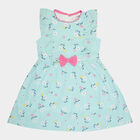 Girls Cotton Frock, Light Green, small image number null