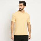 Men's Collared Half Sleeves T-Shirt , Yellow, small image number null