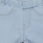 Girls Light Blue Wide Leg Pull-On Jeans, हल्का नीला, small