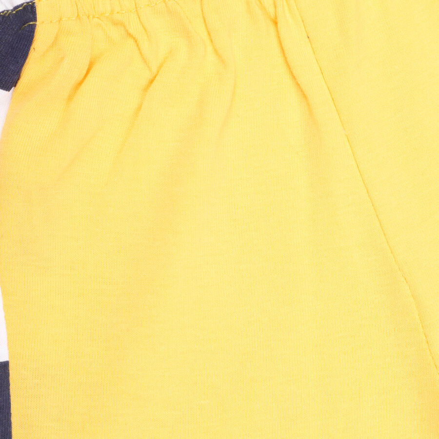 Infants Cotton Baba Suit, Yellow, large image number null