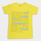 Boys' 100% Cotton Half Sleeves T-Shirt , Yellow, small image number null
