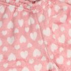 Girls Soft Pink Heart Print Long Sleeve Casual Hipster Set, हल्का गुलाबी, small image number null