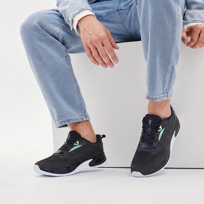 Men's Navy Blue Lace-Up Sneakers