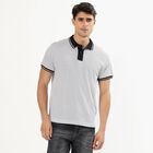 Men's 100% Cotton Collared Half Sleeves T-Shirt , सफ़ेद, small image number null