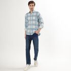 Men's Light Blue Cotton Regular Collar Casual Shirt, Light Blue, small image number null