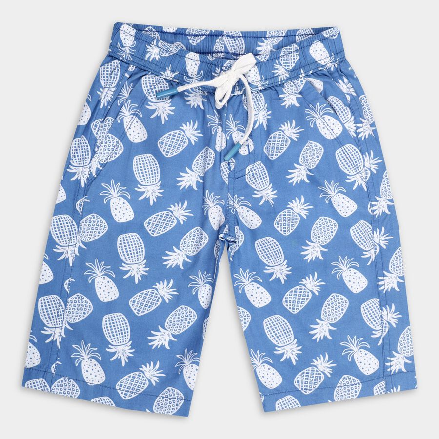 Boys' 100% Cotton Jamaicans, Mid Blue, large image number null