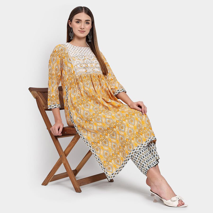 Ladies' Ethnic Set , Yellow, large image number null