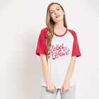 Round Neck T-Shirt, Red, small image number null
