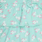 Infant Girls' 100% Cotton Frock , हल्का हरा, small image number null