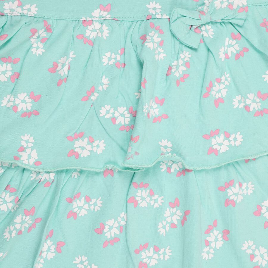 Infant Girls' 100% Cotton Frock , हल्का हरा, large image number null