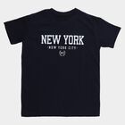 Boys' Half Sleeves T-Shirt, Navy Blue, small