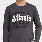 Boys Dark Grey Round Neck Regular Boys T-Shirt, Dark Grey, small