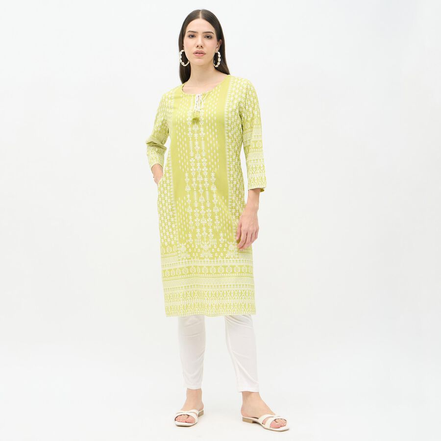 Ladies' Kurta, Light Green, large image number null