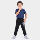 Boys Black Straight Fit Graphic Printed Pyjama, काला, small