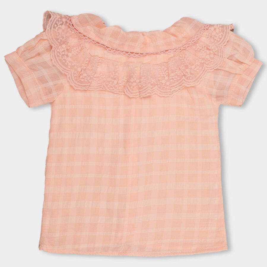 Girls' T-Shirt, पीच, large image number null