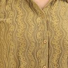Women's Light Green Lace Full Sleeve Shirt, Light Green, small image number null