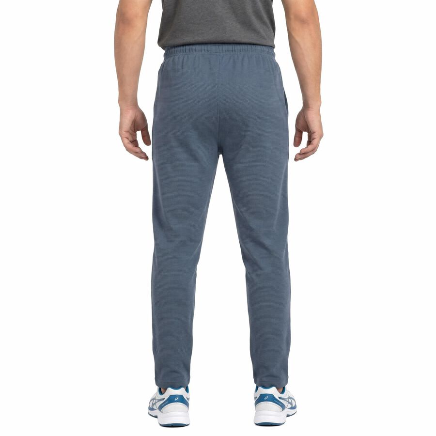 Men's Blue Straight Fit Solid Track Pants, Mid Blue, large