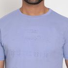 Solid Round Neck T-Shirt, Purple, small image number null
