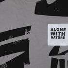 Boys Charcoal Cotton Round Neck Casual Half Sleeve T-Shirt, Charcoal, small