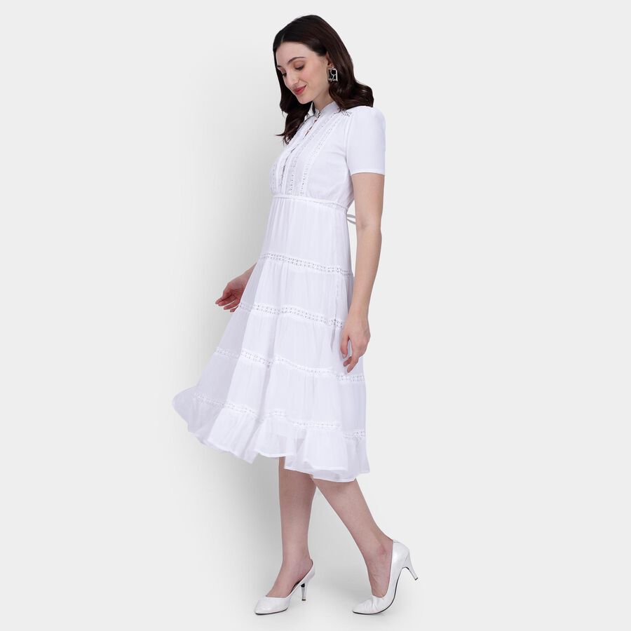 Ladies' Dress , ऑफ व्हाइट, large image number null