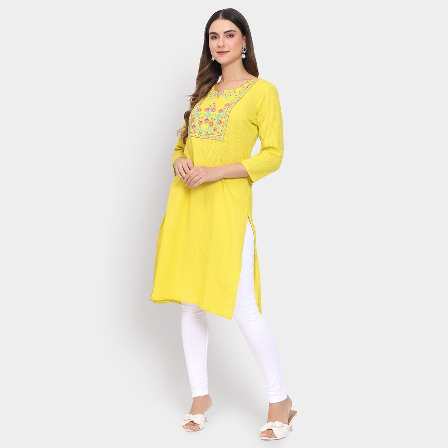 Ladies' 100% Cotton Kurta , Light Green, large image number null