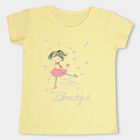 Girls' 100% Cotton T-Shirt , Yellow, small image number null